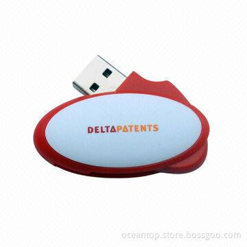 Swivel USB Flash Drive with Epoxy Doming
